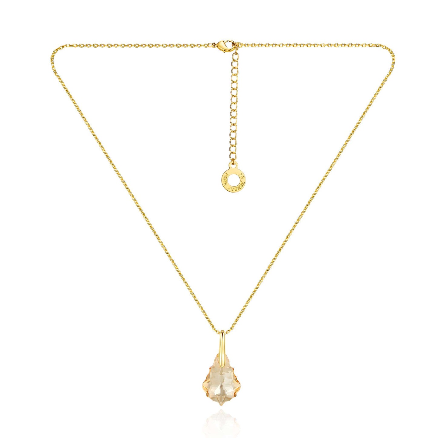 Kette mit Anhänger Facets, gold