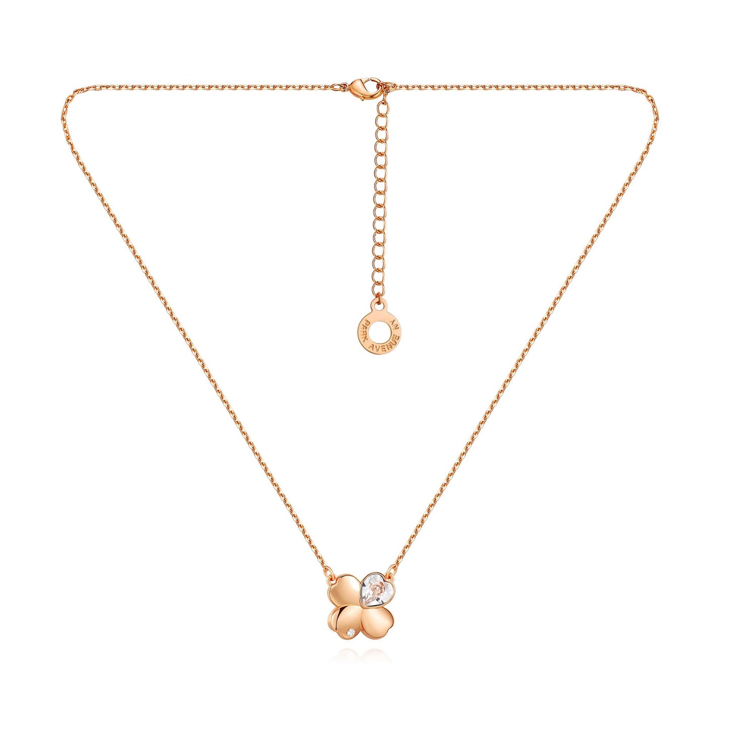 Kette mit Anhänger Lucky Heart, rotgold