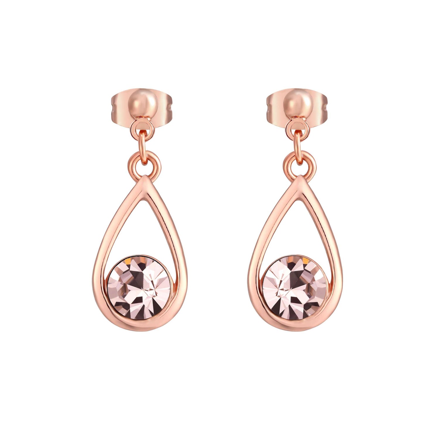 Pendelstecker Rain, rotgold rose