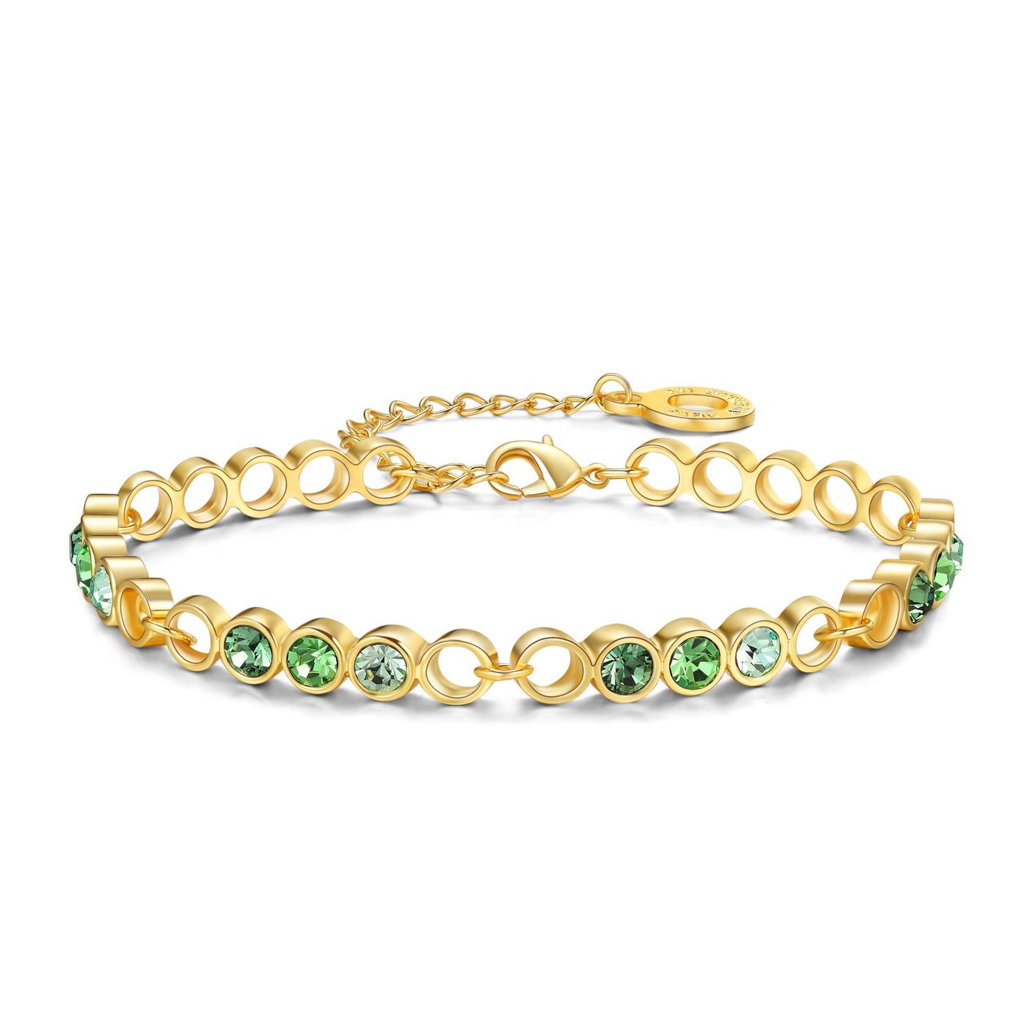 Armband Triple, gold grün