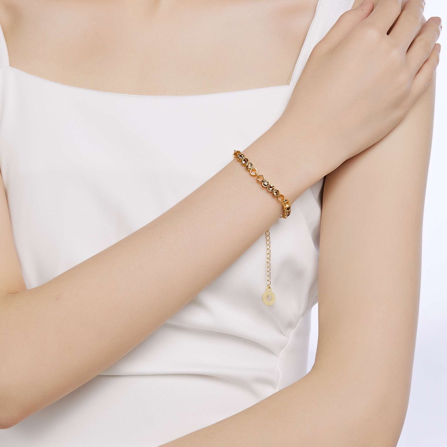 Armband Triple, gold braun