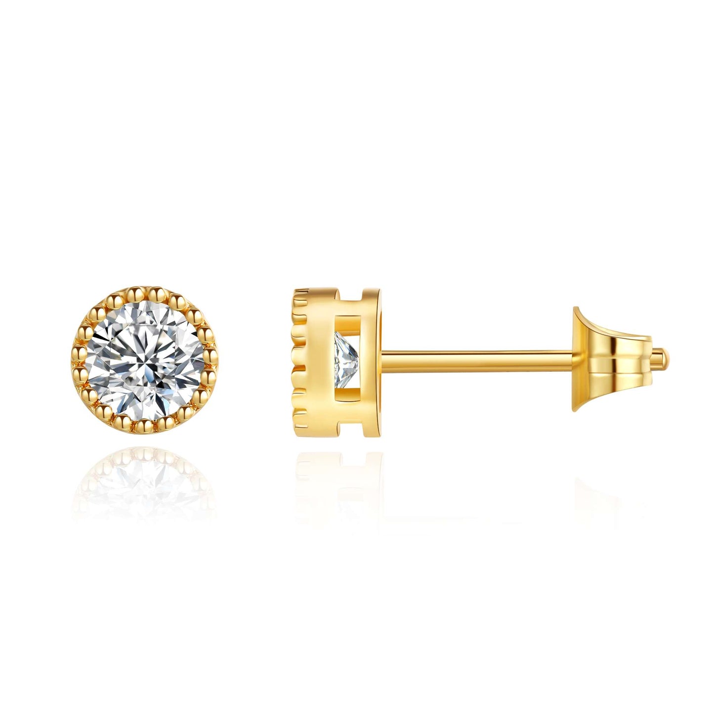 Ohrstecker Crown, gold