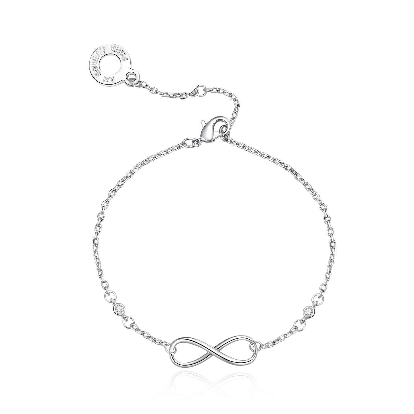 Armband Double Infinity, silber