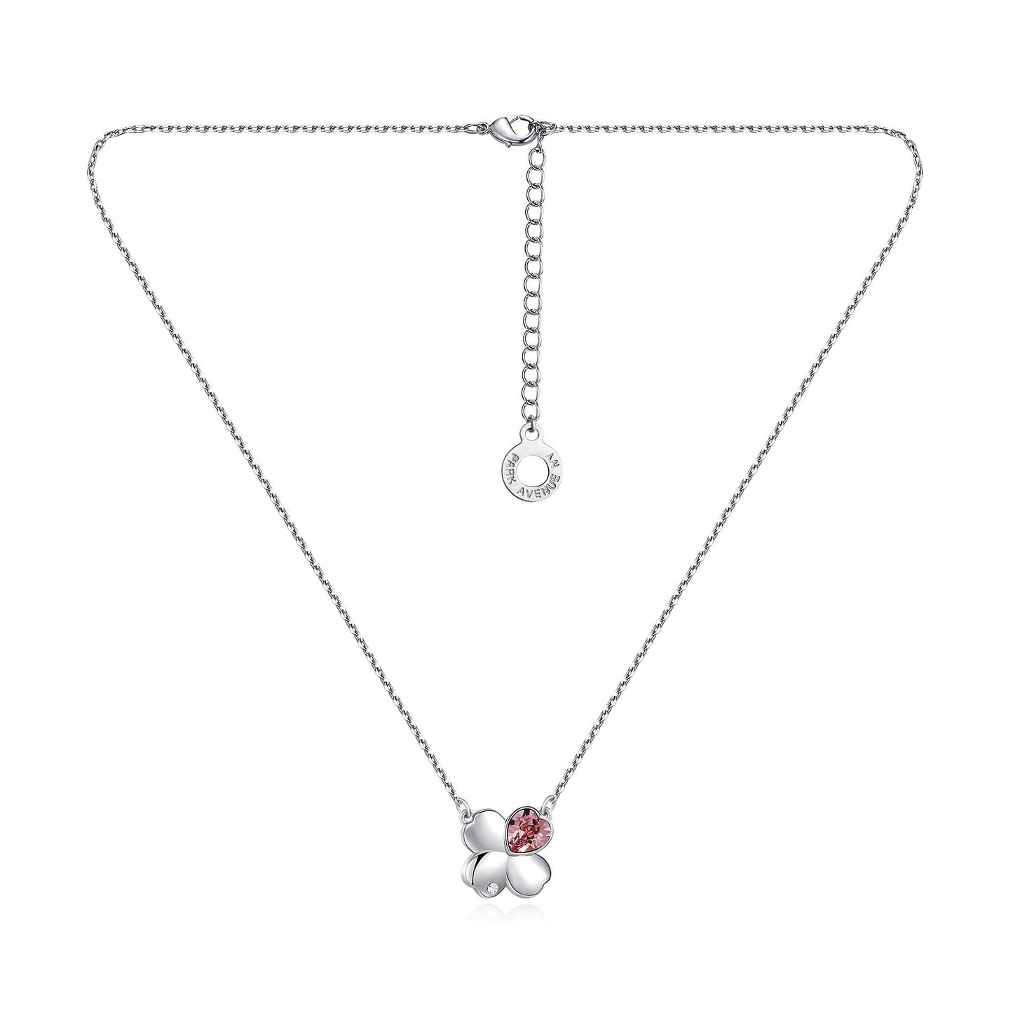 Kette mit Anhänger Lucky Heart, silber rose