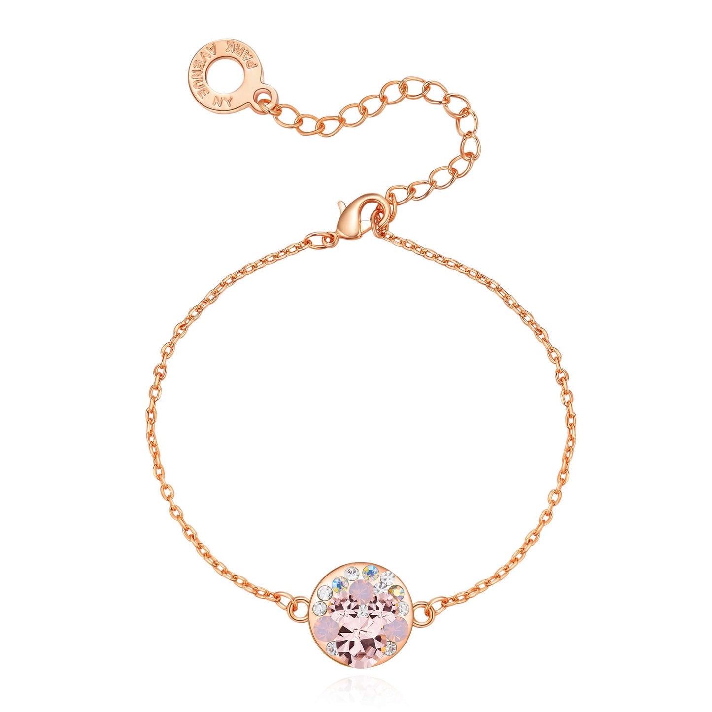 Armband Mini Disc, rotgold multicolor rose