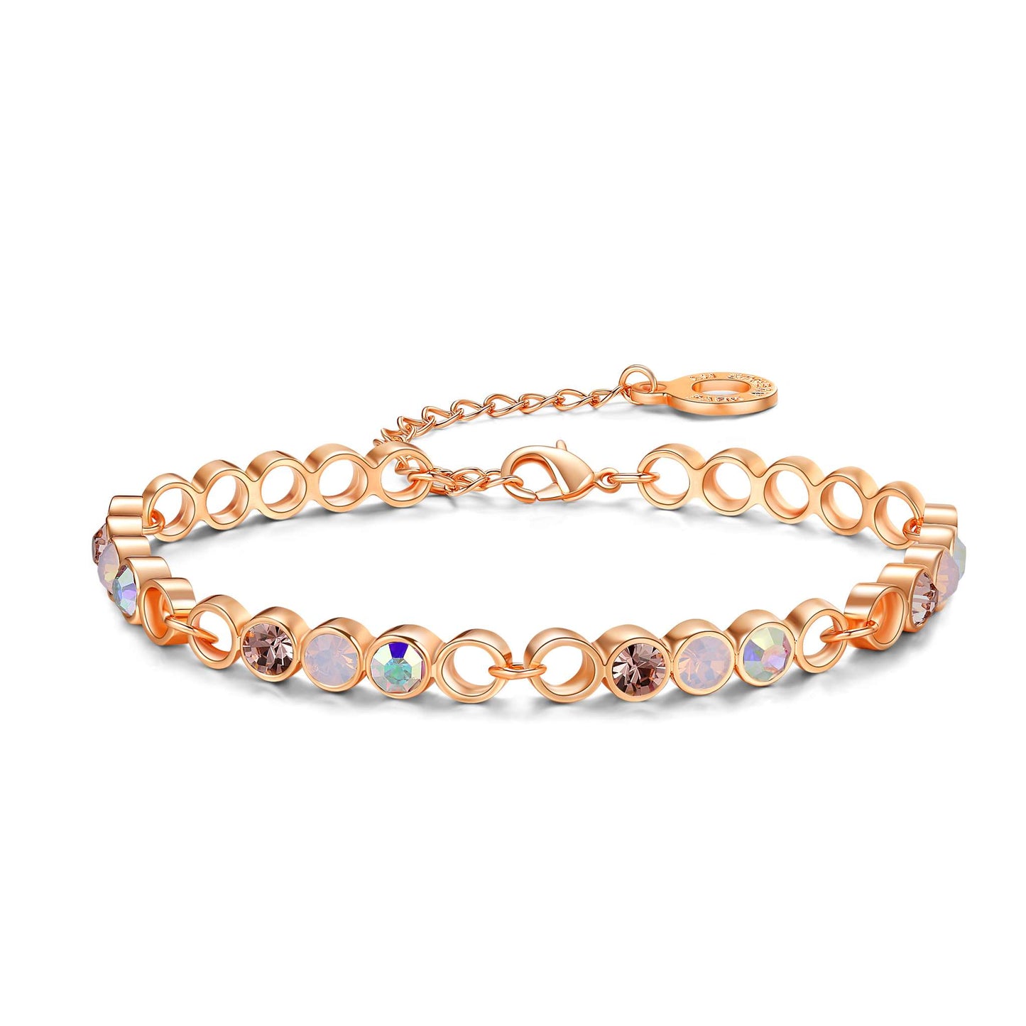 Armband Triple, rotgold rose