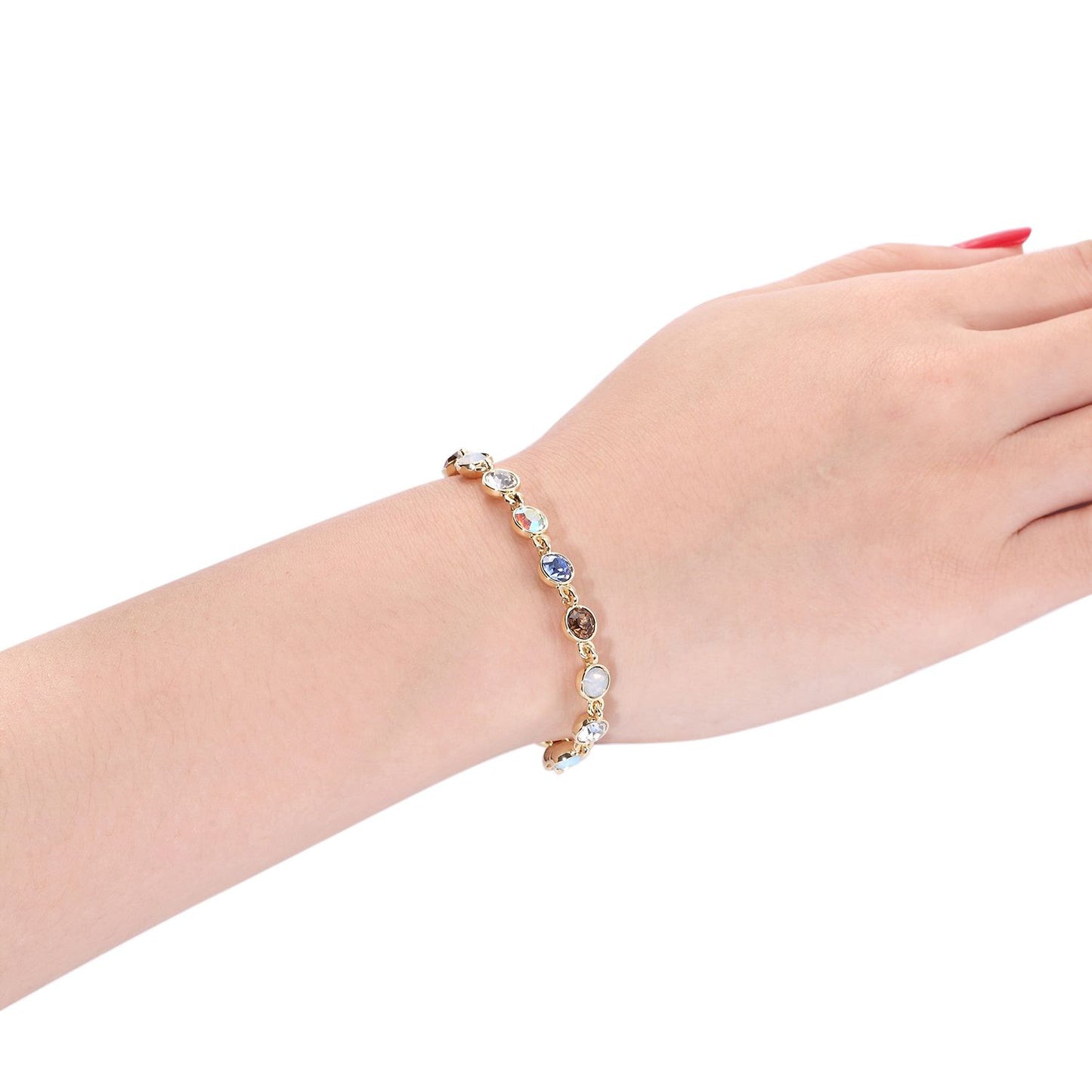 Armband Multicolor, gold hellblau