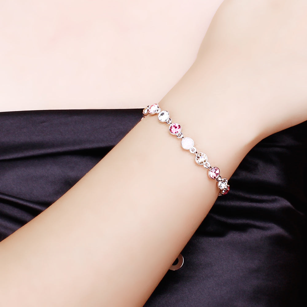 Armband Multicolor, silber pink