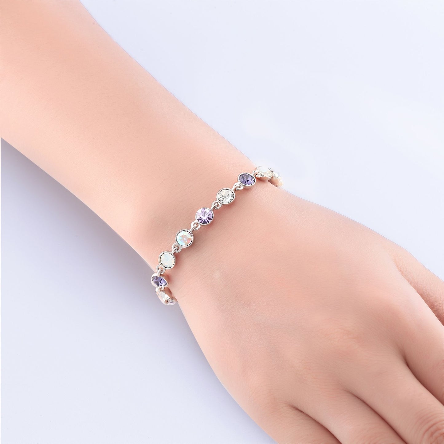 Armband Multicolor, silber violett