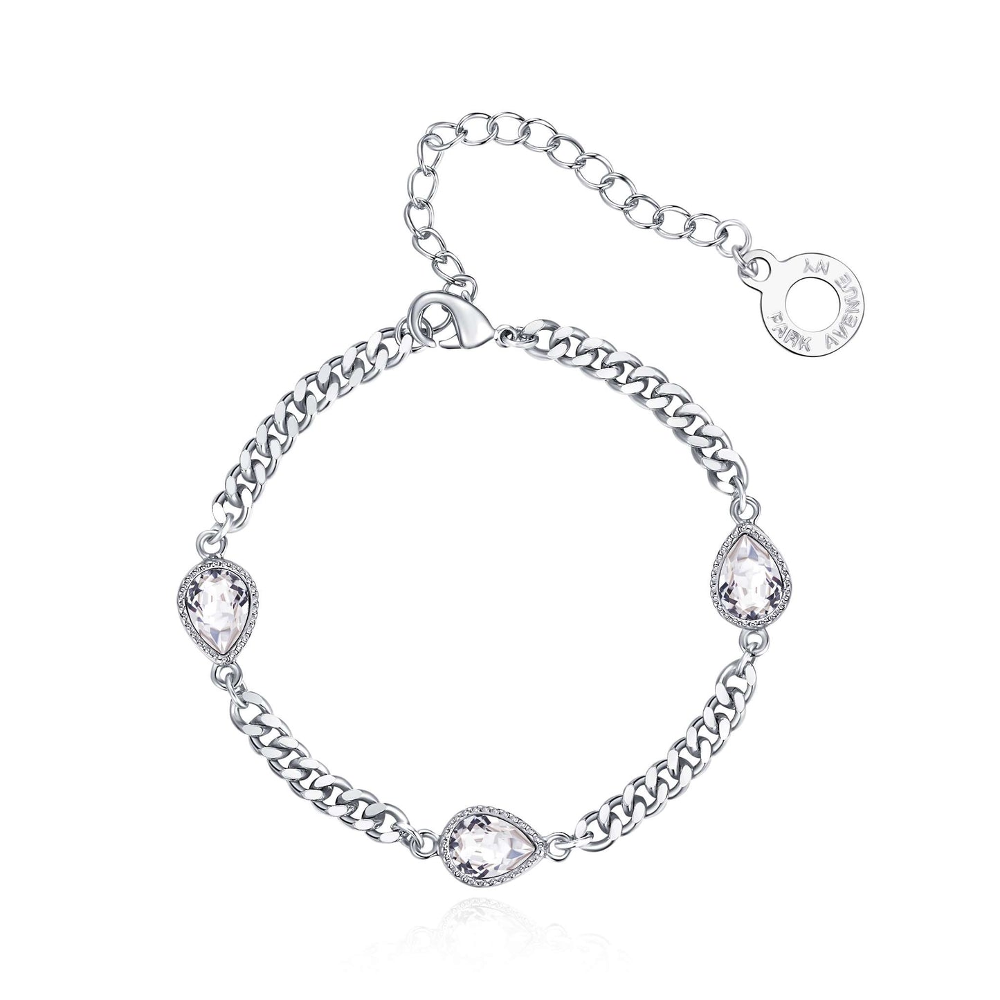 Armband Drop, silber weiss