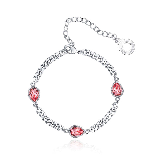 Armband Drop, silber rose