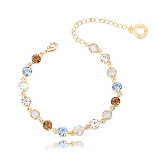 Armband Multicolor, gold hellblau