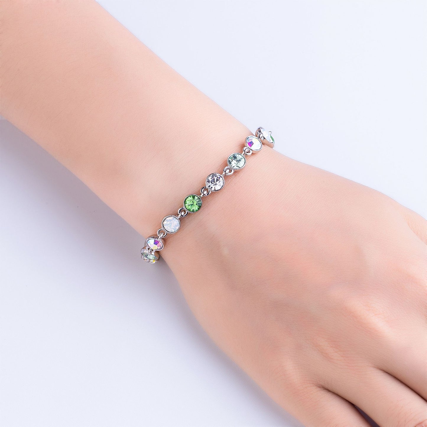 Armband Multicolor, silber hellgrün