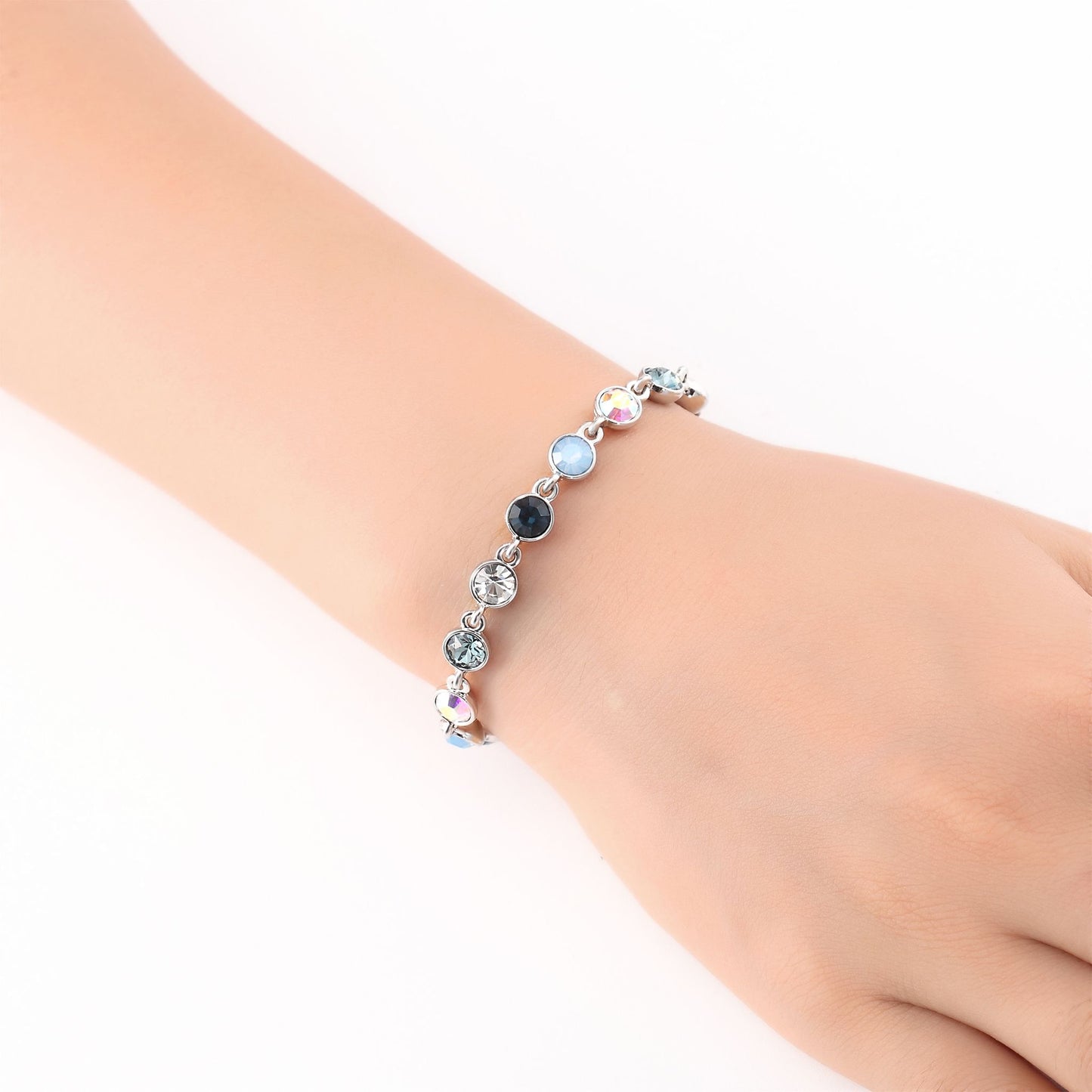 Armband Multicolor, silber blau